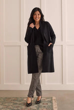 Load image into Gallery viewer, Long Sleeve Coatigan - Black