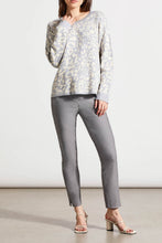 Load image into Gallery viewer, Reversible Cotton Crew Neck Sweater - Leopard/Grey