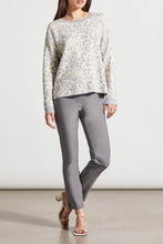 Load image into Gallery viewer, Reversible Cotton Crew Neck Sweater - Leopard/Grey