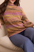 Load image into Gallery viewer, Boucle Yarn Puff Sleeve Sweater - Cameo