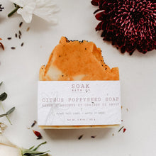 Load image into Gallery viewer, Citrus Lemon Poppyseed Soap Bar