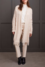 Load image into Gallery viewer, Cardigan With Fringe & Pearls