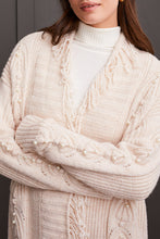 Load image into Gallery viewer, Cardigan With Fringe & Pearls