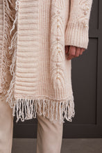 Load image into Gallery viewer, Cardigan With Fringe & Pearls