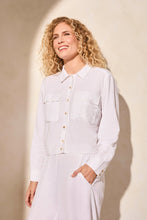 Load image into Gallery viewer, Linen Cotton Button Front Jacket