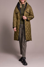 Load image into Gallery viewer, Reversible Puffer Coat With Hood