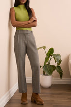 Load image into Gallery viewer, Fly Front Pleated Trouser - Plaid