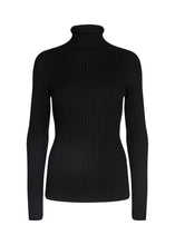 Load image into Gallery viewer, Dollie Ribbed Turtleneck Sweater - Black