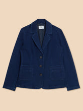 Load image into Gallery viewer, Olivia Cotton Jersey Blazer - Denim