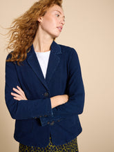Load image into Gallery viewer, Olivia Cotton Jersey Blazer - Denim