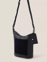 Load image into Gallery viewer, Fern Leather Crossbody Bag - Black