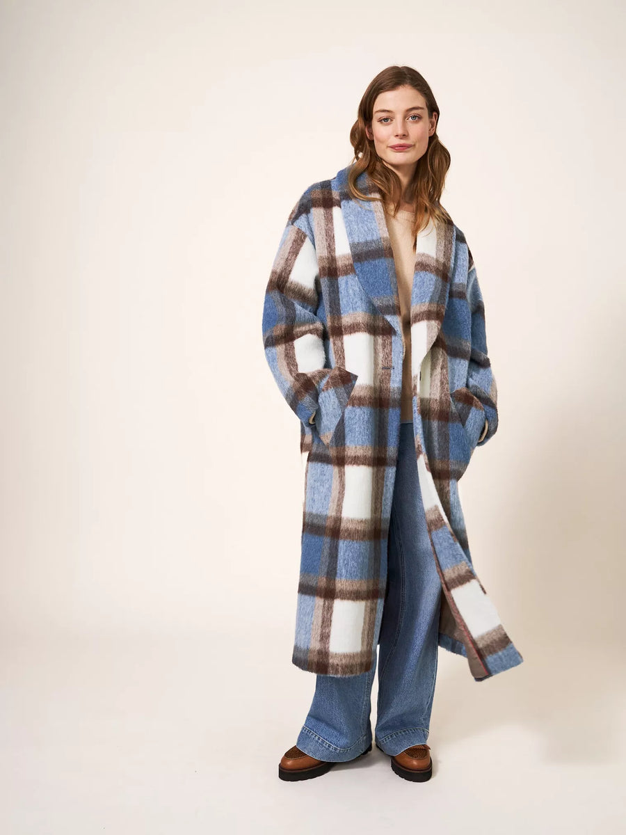 ジャケット・アウター LIDNM wool check trench coat Jackie Plaid Trench - White Bull Clothing Co