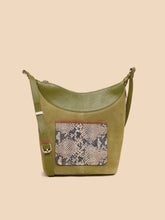 Load image into Gallery viewer, Fleur Suede Crossbody - Green Print