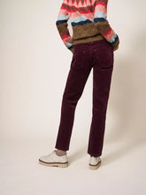 Load image into Gallery viewer, Brooke Straight Cord Pant - Dark Plum