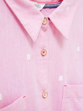 Load image into Gallery viewer, Embroidered Sophie Organic Cotton Shirt - Pink
