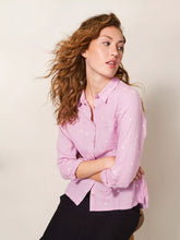 Load image into Gallery viewer, Embroidered Sophie Organic Cotton Shirt - Pink