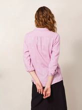Load image into Gallery viewer, Embroidered Sophie Organic Cotton Shirt - Pink