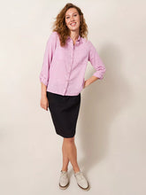 Load image into Gallery viewer, Embroidered Sophie Organic Cotton Shirt - Pink