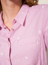 Load image into Gallery viewer, Embroidered Sophie Organic Cotton Shirt - Pink