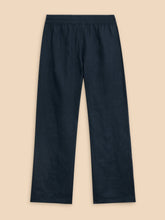 Load image into Gallery viewer, Belle Linen Blend Wide Trouser - Navy
