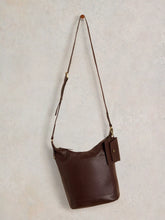 Load image into Gallery viewer, Fern Leather Crossbody Bag - Dark Brown