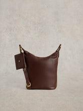 Load image into Gallery viewer, Fern Leather Crossbody Bag - Dark Brown
