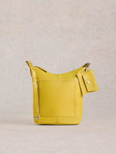 Load image into Gallery viewer, Fern Leather Crossbody - Chartreuse