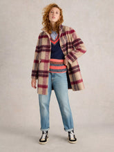 Load image into Gallery viewer, Karla Check Coat