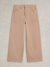 Load image into Gallery viewer, Tia Wide Leg Crop Jean - Dark Natural