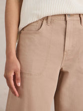 Load image into Gallery viewer, Tia Wide Leg Crop Jean - Dark Natural