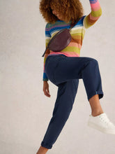 Load image into Gallery viewer, Thea Tapered Trouser - Dark Navy