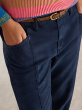 Load image into Gallery viewer, Thea Tapered Trouser - Dark Navy