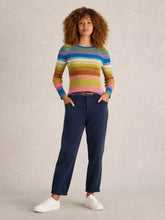 Load image into Gallery viewer, Thea Tapered Trouser - Dark Navy