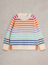 Load image into Gallery viewer, Rainbow Stripe Cashmere Jumper
