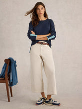 Load image into Gallery viewer, Olive Cotton Blend Jumper - French Navy