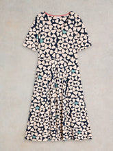 Load image into Gallery viewer, Madeline Jersey Dress - Navy Print