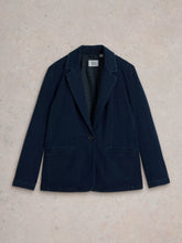 Load image into Gallery viewer, Evelyn Jersey Blazer - Dark Denim