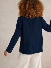 Load image into Gallery viewer, Evelyn Jersey Blazer - Dark Denim