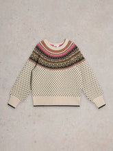 Load image into Gallery viewer, Mini Heart Fairisle Jumper - Ivory
