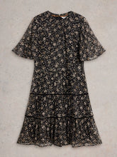 Load image into Gallery viewer, Erin Metallic Tiered Dress