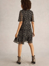 Load image into Gallery viewer, Erin Metallic Tiered Dress