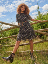 Load image into Gallery viewer, Erin Metallic Tiered Dress