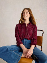 Load image into Gallery viewer, Sophie Shirt - Plum (Metallic Detail)