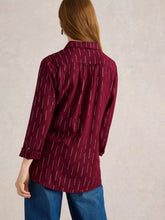 Load image into Gallery viewer, Sophie Shirt - Plum (Metallic Detail)