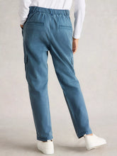 Load image into Gallery viewer, Everleigh Cargo Pant - Mid Blue