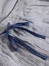 Load image into Gallery viewer, Elle Linen Blend Trouser - Blue Stripe