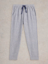 Load image into Gallery viewer, Elle Linen Blend Trouser - Blue Stripe