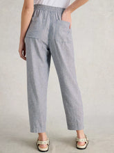 Load image into Gallery viewer, Elle Linen Blend Trouser - Blue Stripe