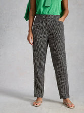 Load image into Gallery viewer, Rowena Linen Trouser - Black Print