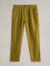 Load image into Gallery viewer, Rowena Linen Trouser - Khaki Green